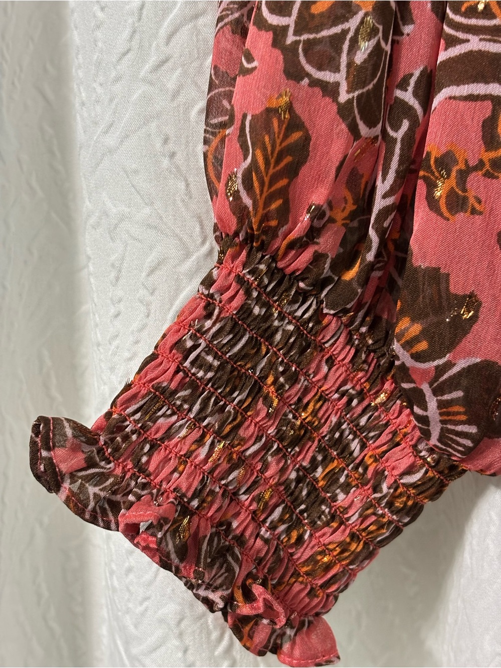 EUC Boden Paisley Tiered Smocked Maxi Dress with pockets Size 16/18 - Picture 3 of 13